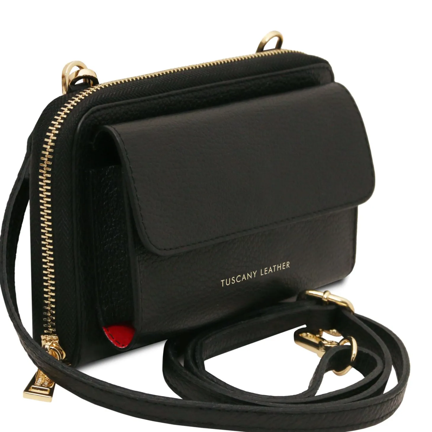 Leather Wallet/phone Holder With Strap