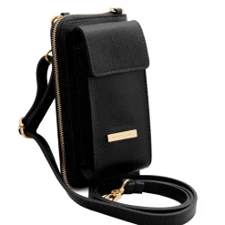 Leather Wallet/phone Holder With Strap