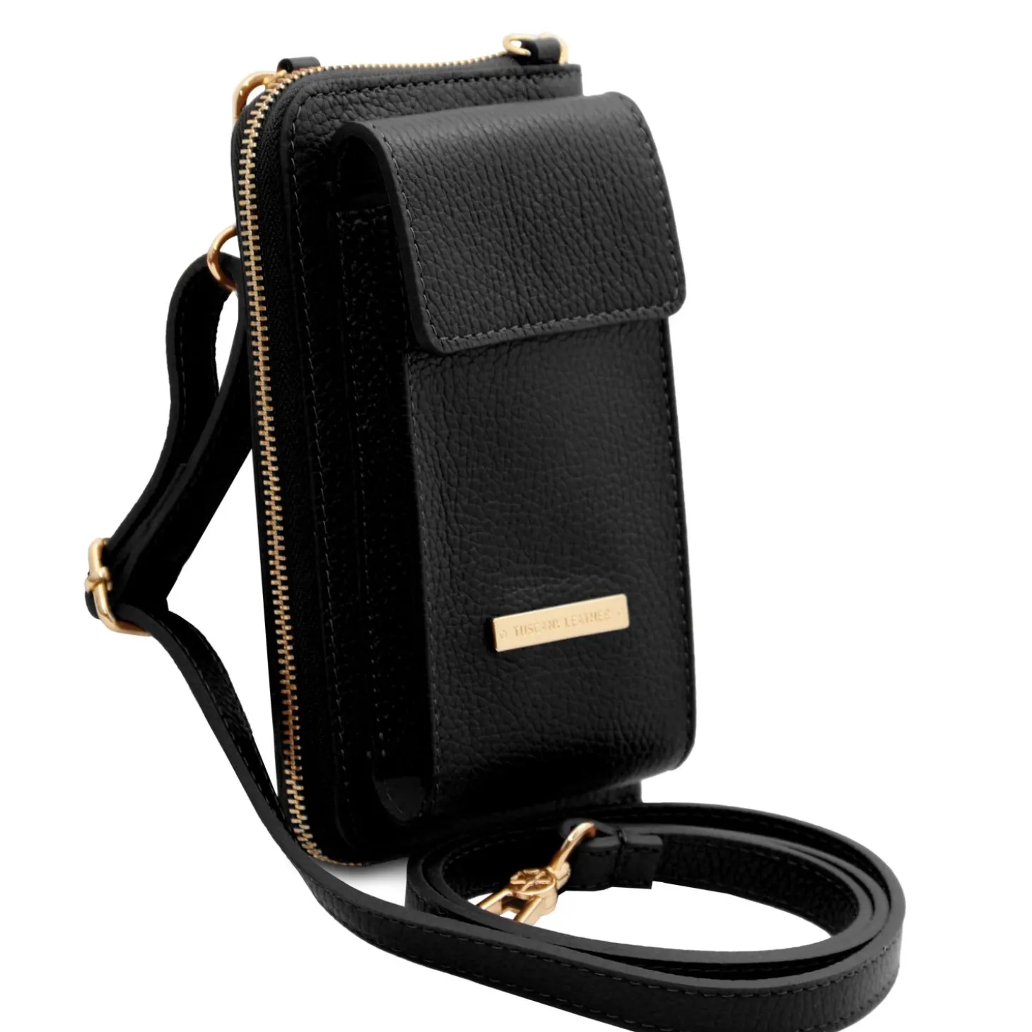 Leather Wallet/phone Holder With Strap