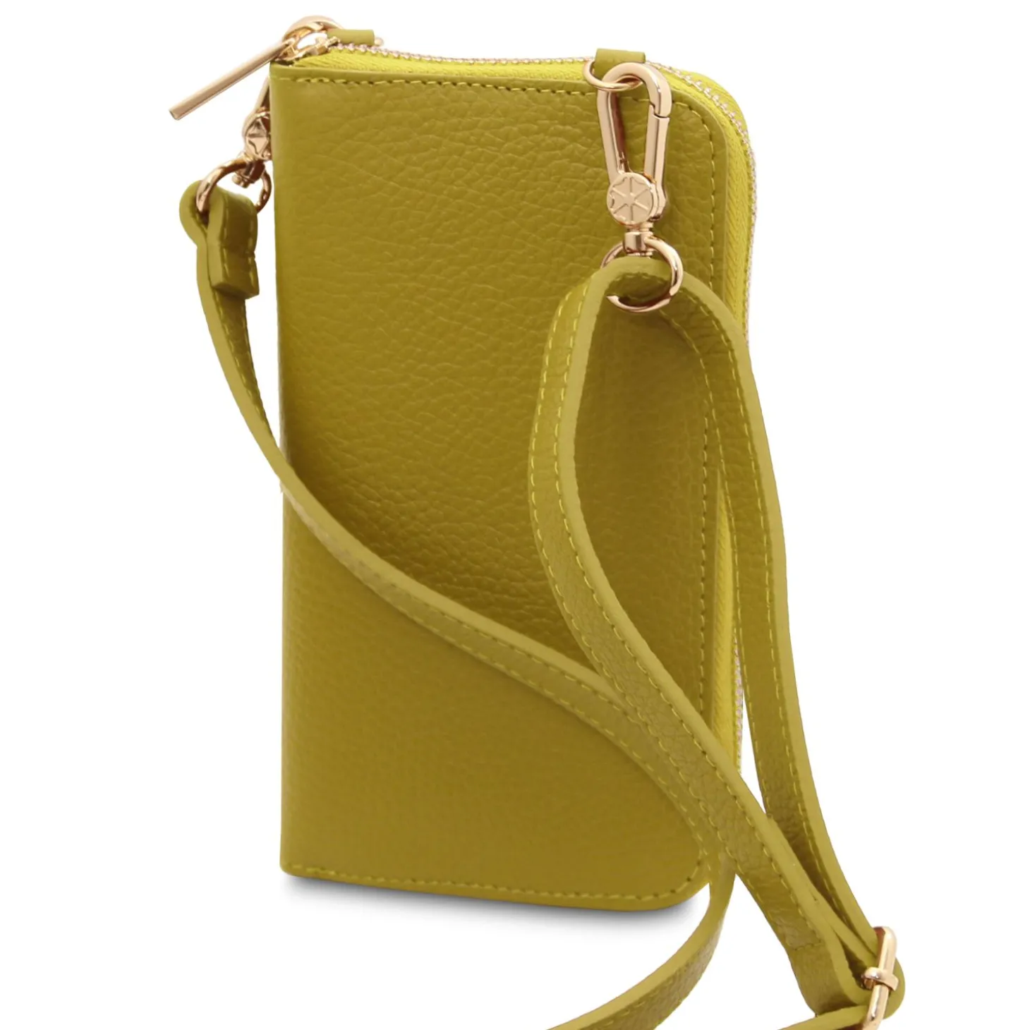 Leather Wallet/phone Holder With Strap