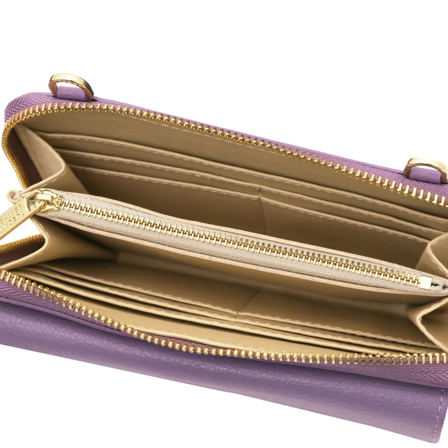 Leather Wallet/phone Holder With Strap