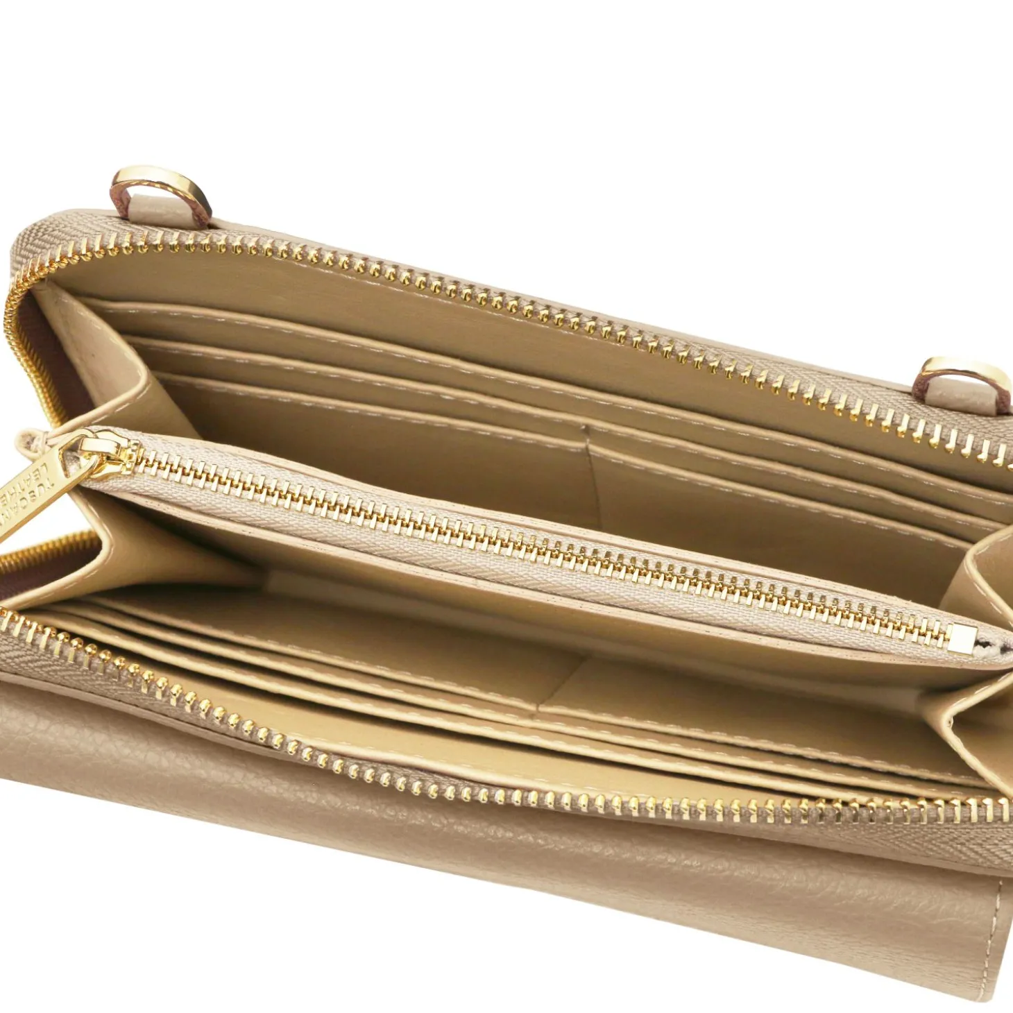 Leather Wallet/phone Holder With Strap