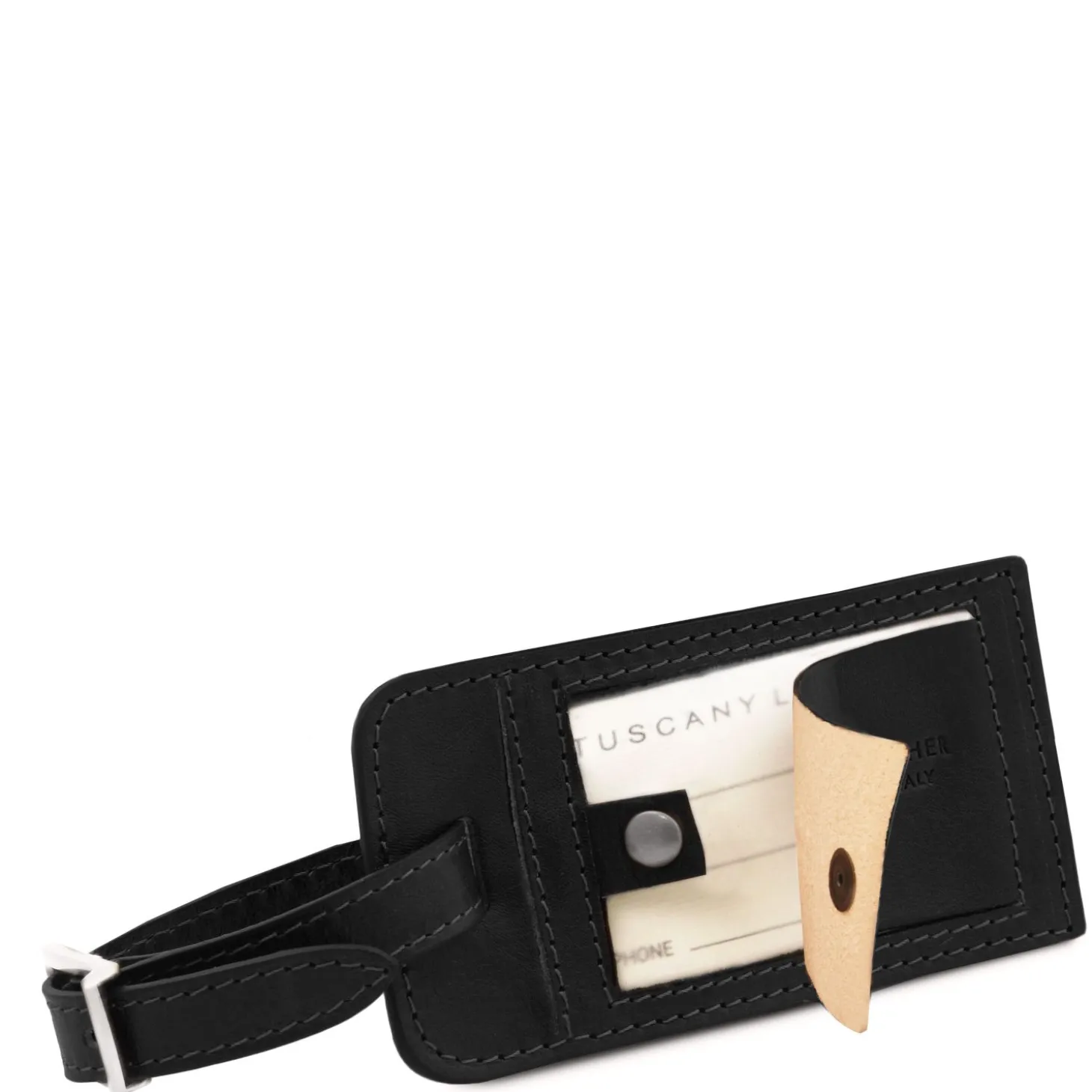 Matte Leather Luggage tag