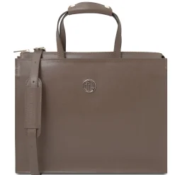 Saffiano Leather Briefcase 3 Compartments for Women