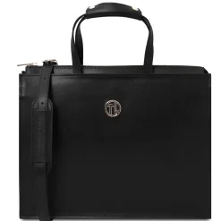 Saffiano Leather Briefcase 3 Compartments for Women