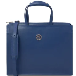 Saffiano Leather Briefcase 3 Compartments for Women