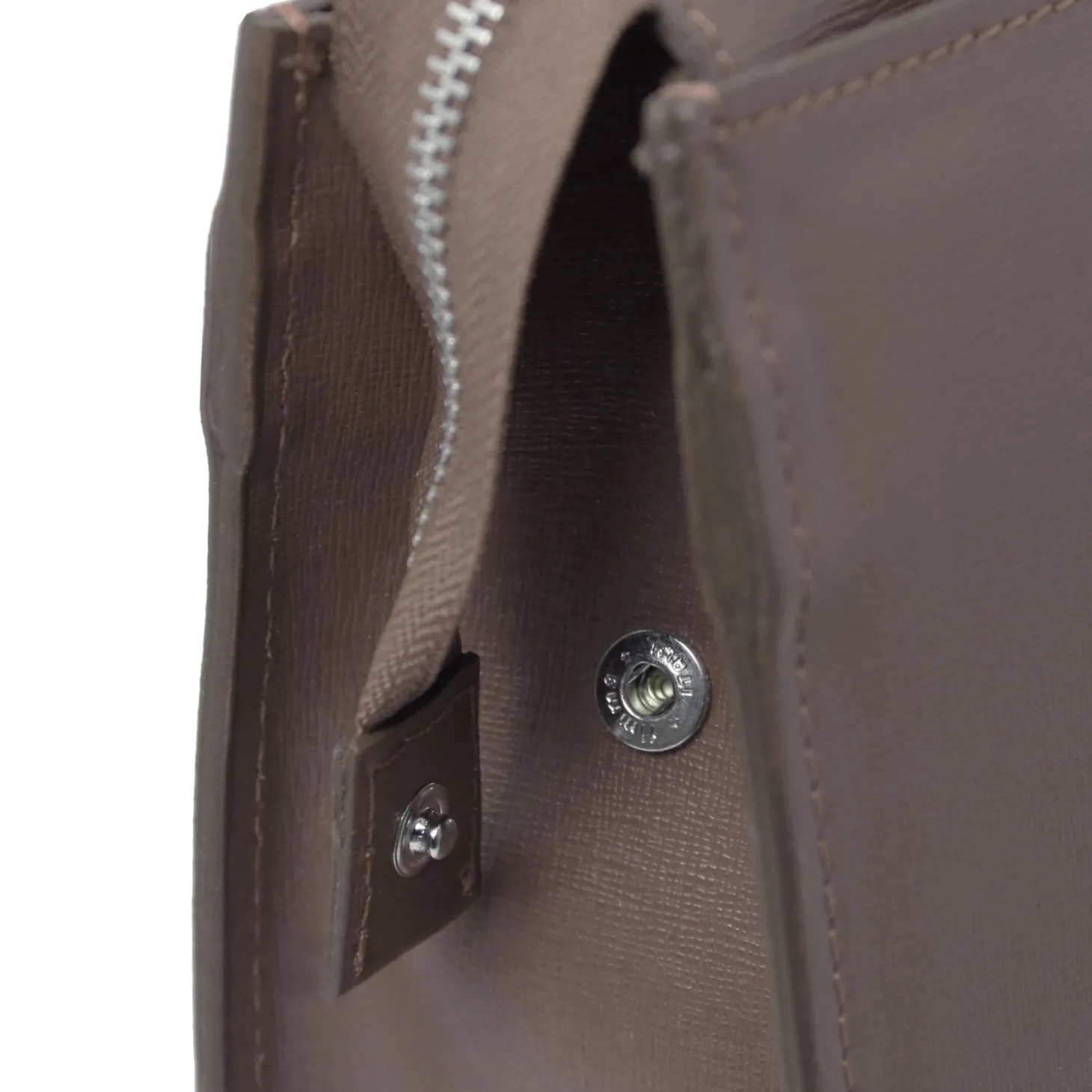 Saffiano Leather Briefcase 3 Compartments for Women