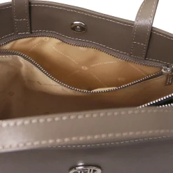 Saffiano Leather Briefcase 3 Compartments for Women