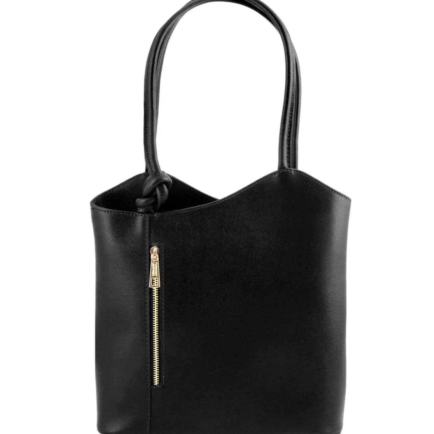 Saffiano Leather Convertible Backpack Shoulderbag