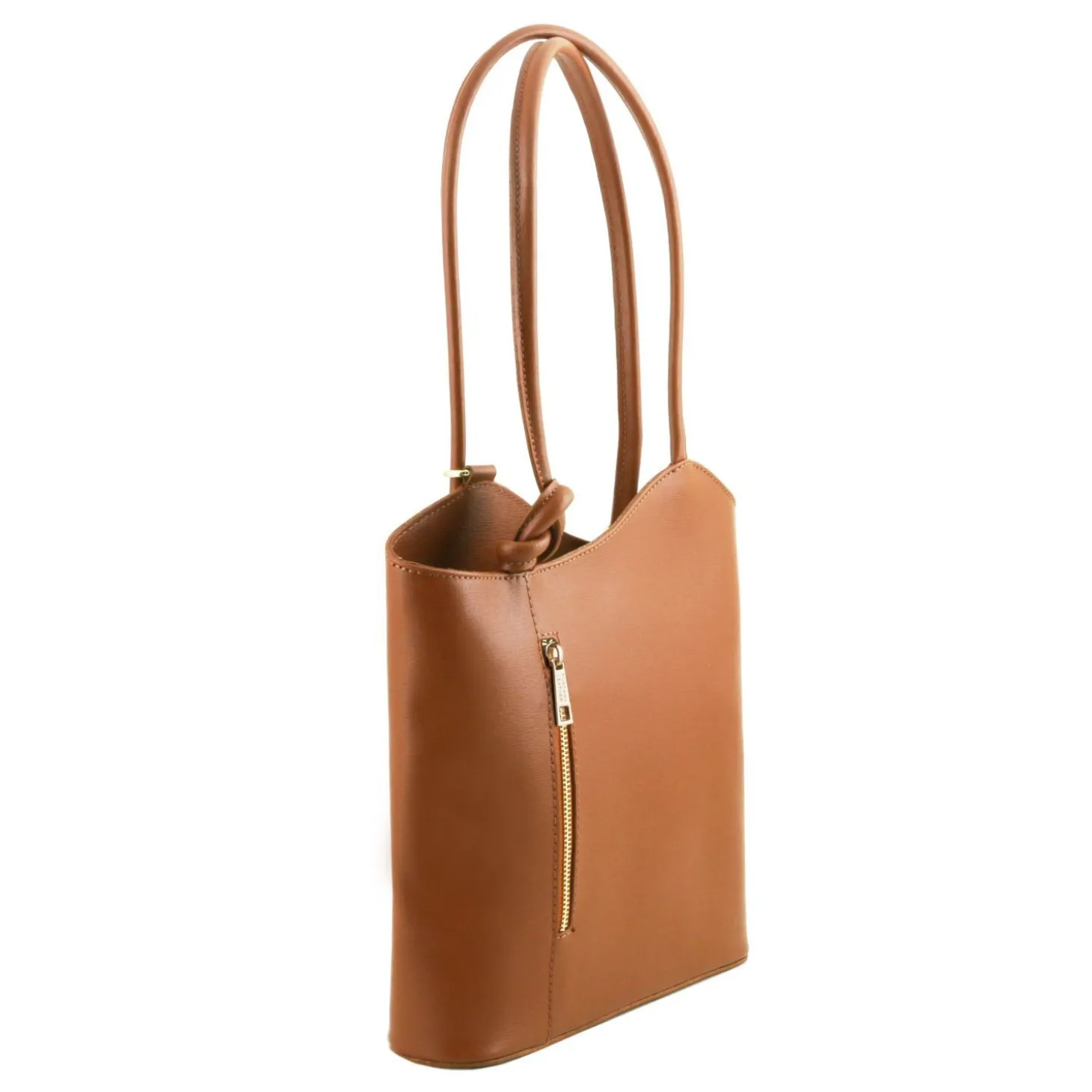 Saffiano Leather Convertible Backpack Shoulderbag