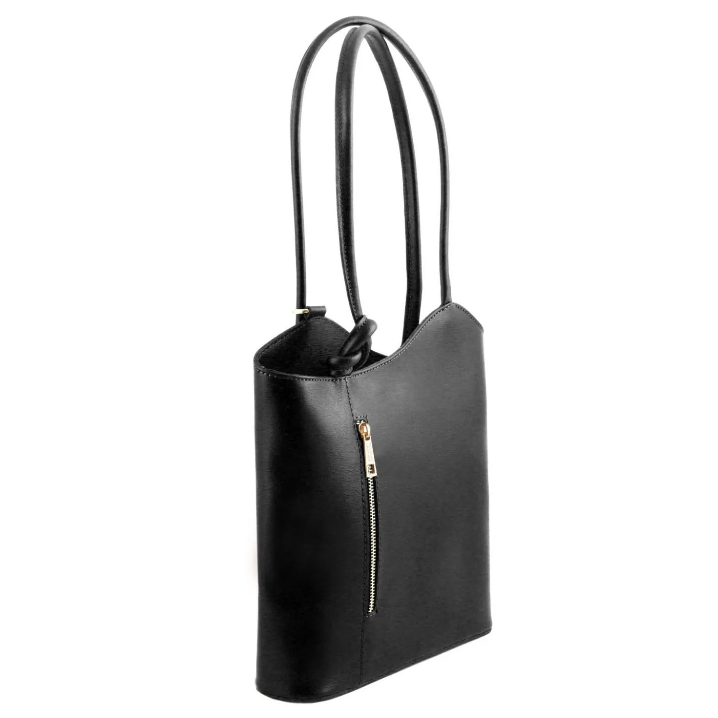 Saffiano Leather Convertible Backpack Shoulderbag