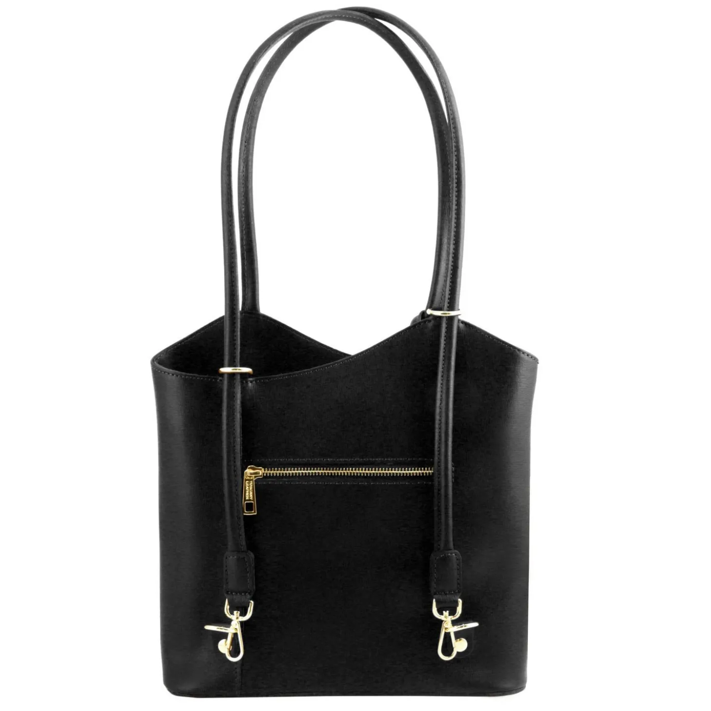 Saffiano Leather Convertible Backpack Shoulderbag