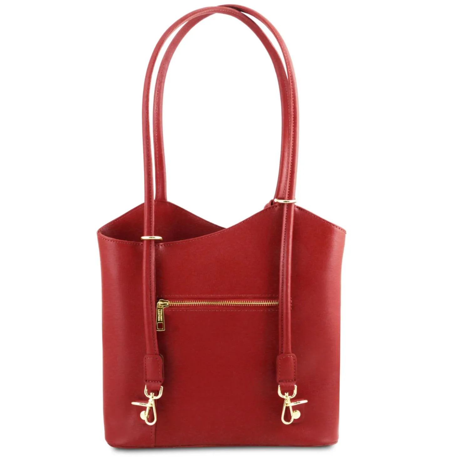 Saffiano Leather Convertible Backpack Shoulderbag