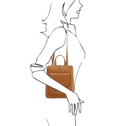 Small Leather Backpack for Women