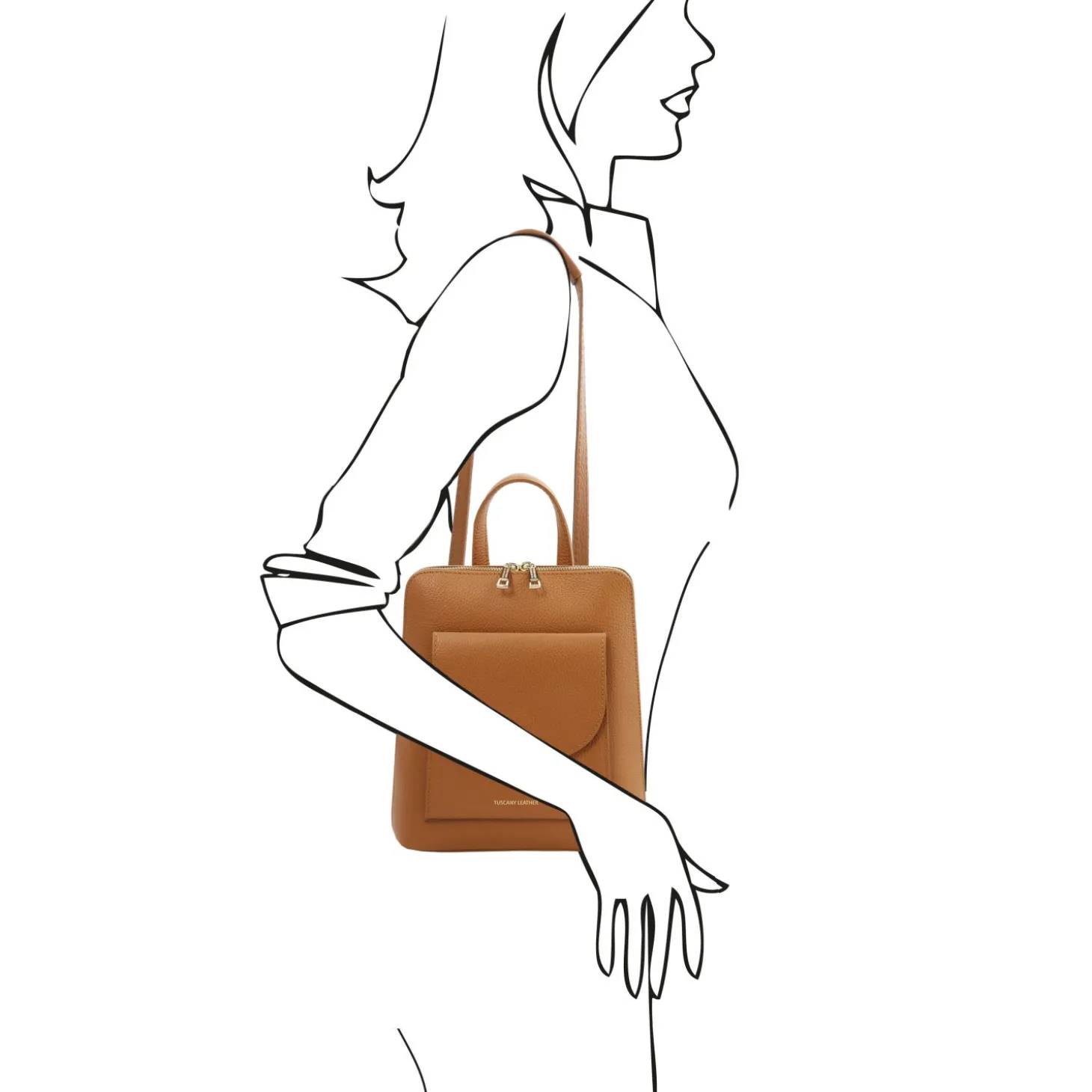 Small Leather Backpack for Women