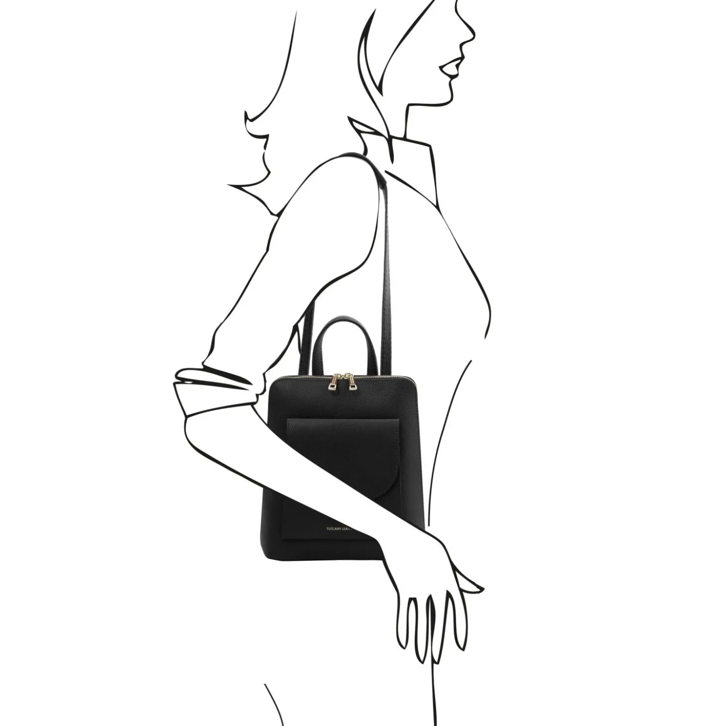Small Leather Backpack for Women