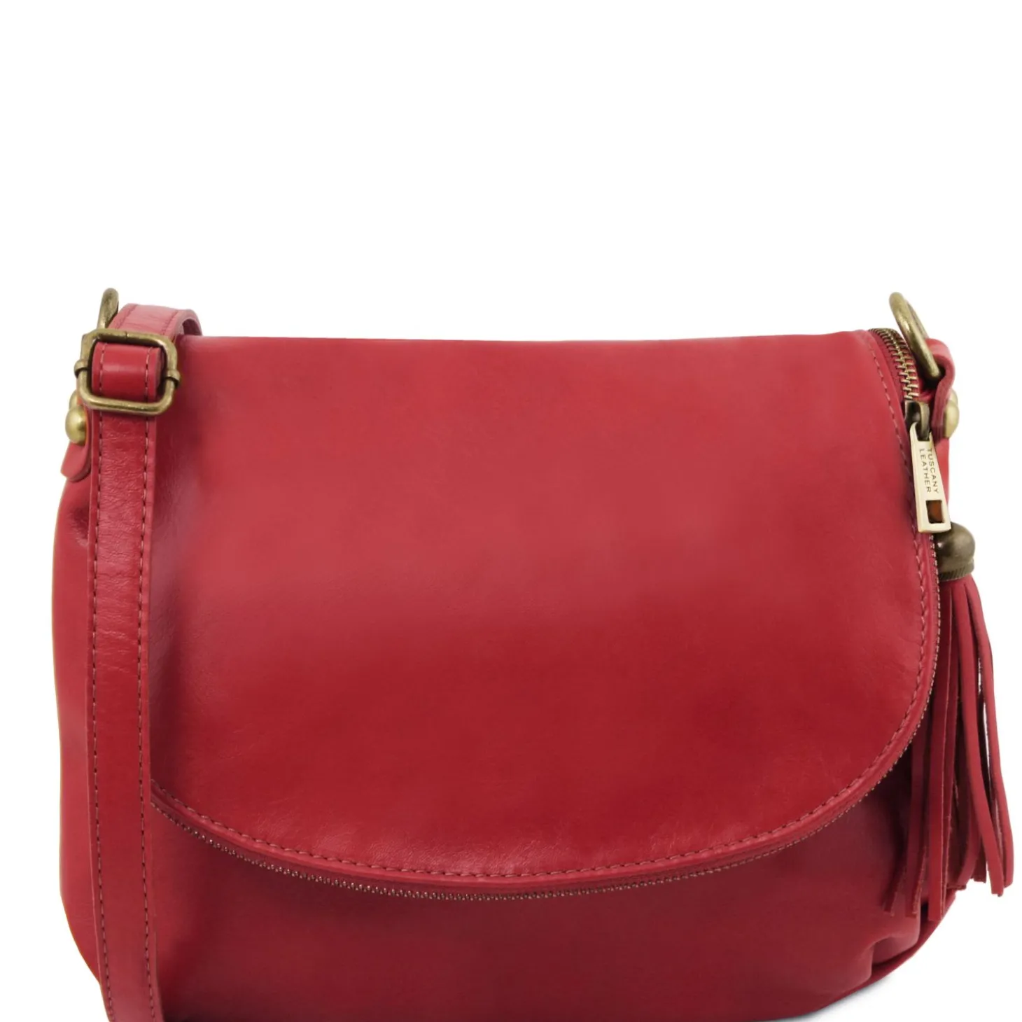 Soft Leather Shoulder bag With Tassel Detail