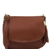 Soft Leather Shoulder bag With Tassel Detail