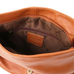 Soft Leather Shoulder bag With Tassel Detail