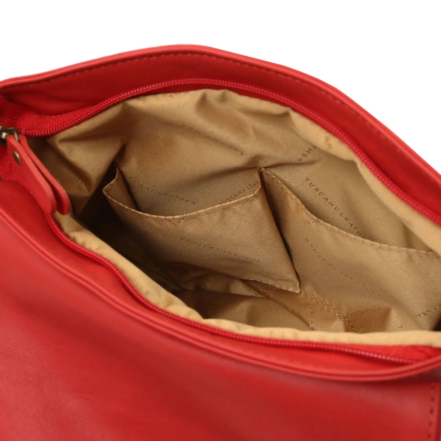 Soft Leather Shoulder bag With Tassel Detail