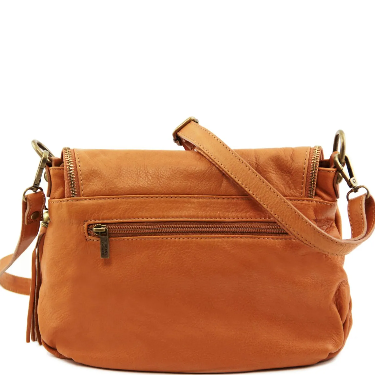 Soft Leather Shoulder bag With Tassel Detail