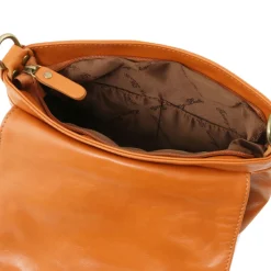 Soft Leather Shoulder bag With Tassel Detail