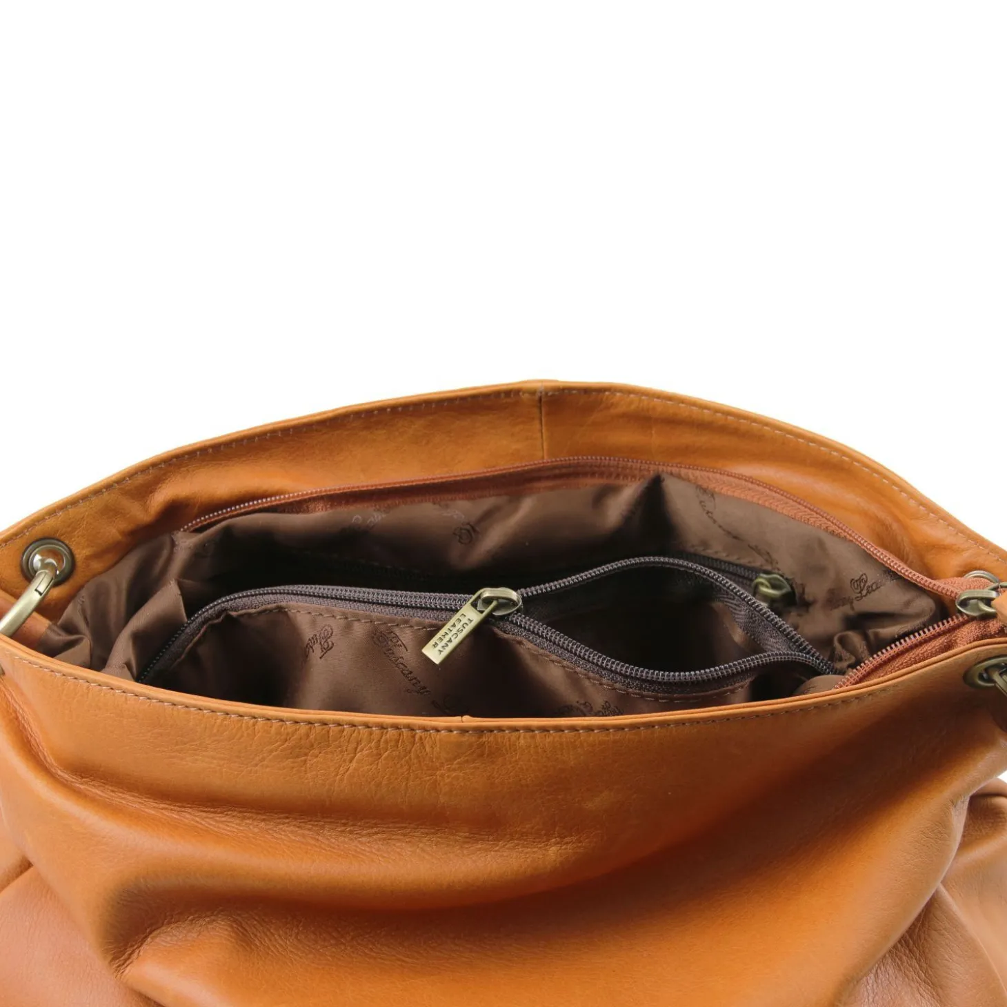 Soft Leather Shoulder bag With Tassel Detail