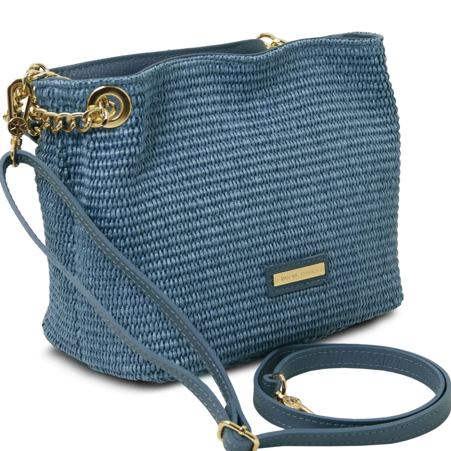 Straw Effect Bucket bag