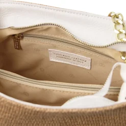 Straw Effect Bucket bag