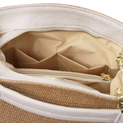 Straw Effect Bucket bag