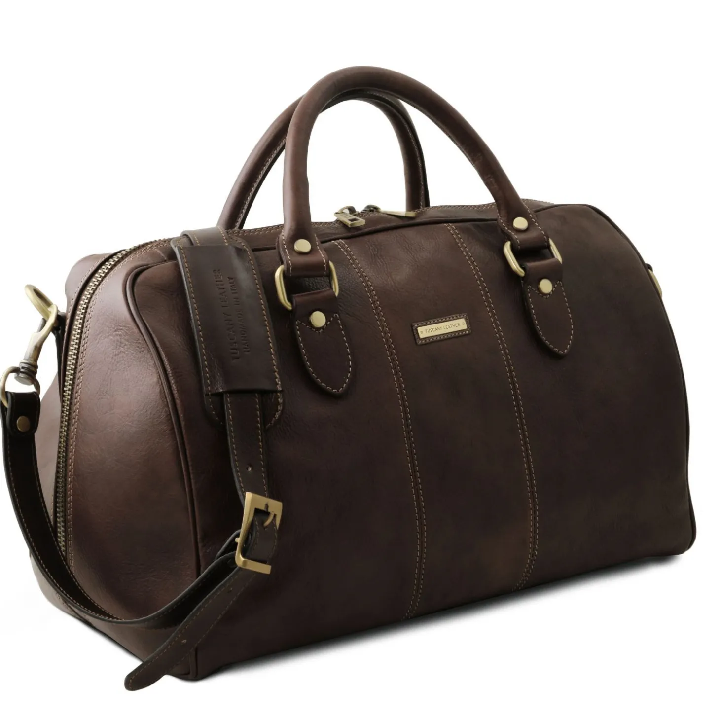 Travel Leather Duffle bag - Small Size