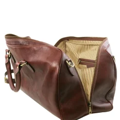 Travel Leather Duffle bag - Small Size
