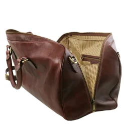 Travel Leather Duffle bag - Small Size