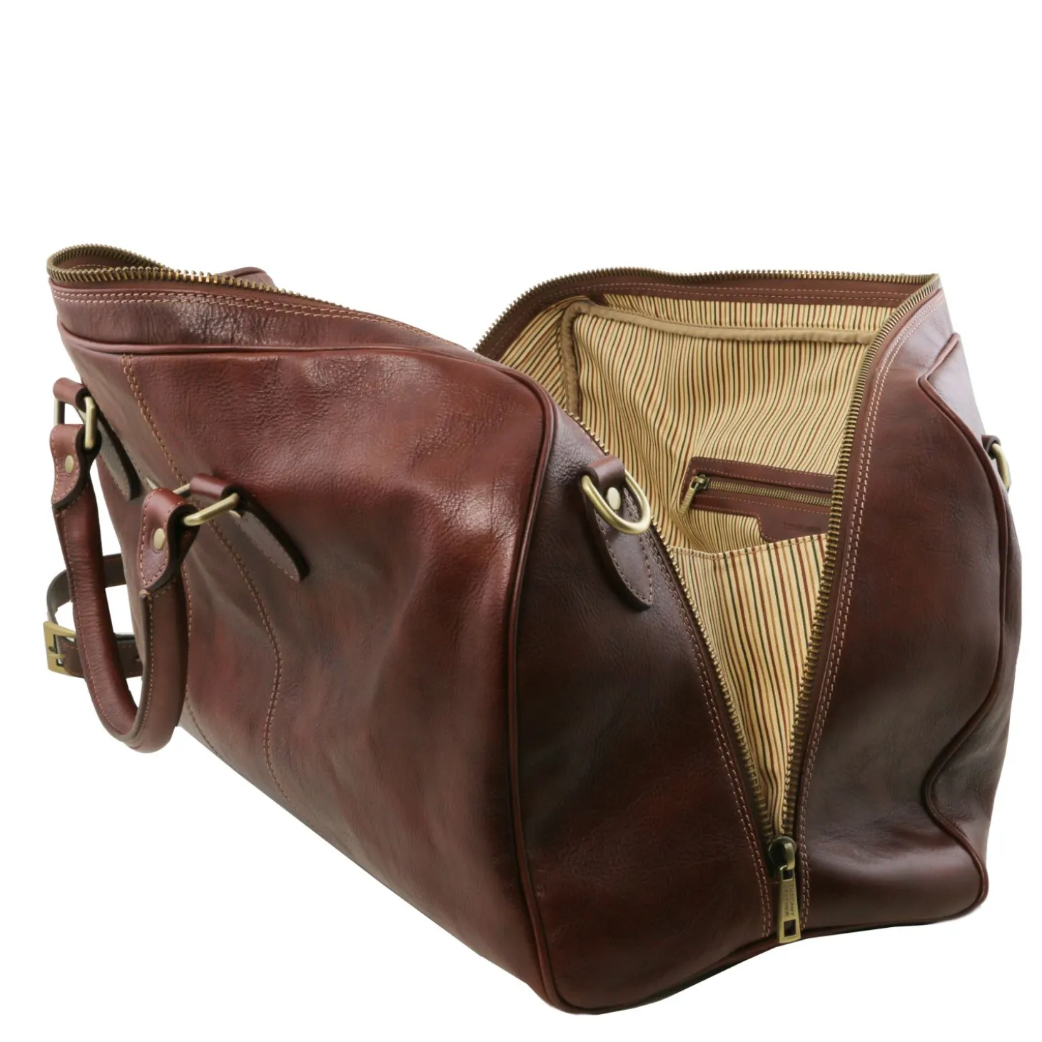 Travel Leather Duffle bag - Small Size