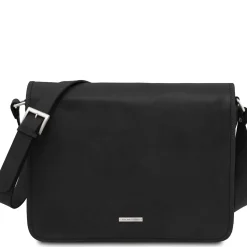 Two Compartments Leather Shoulder bag - Large Size