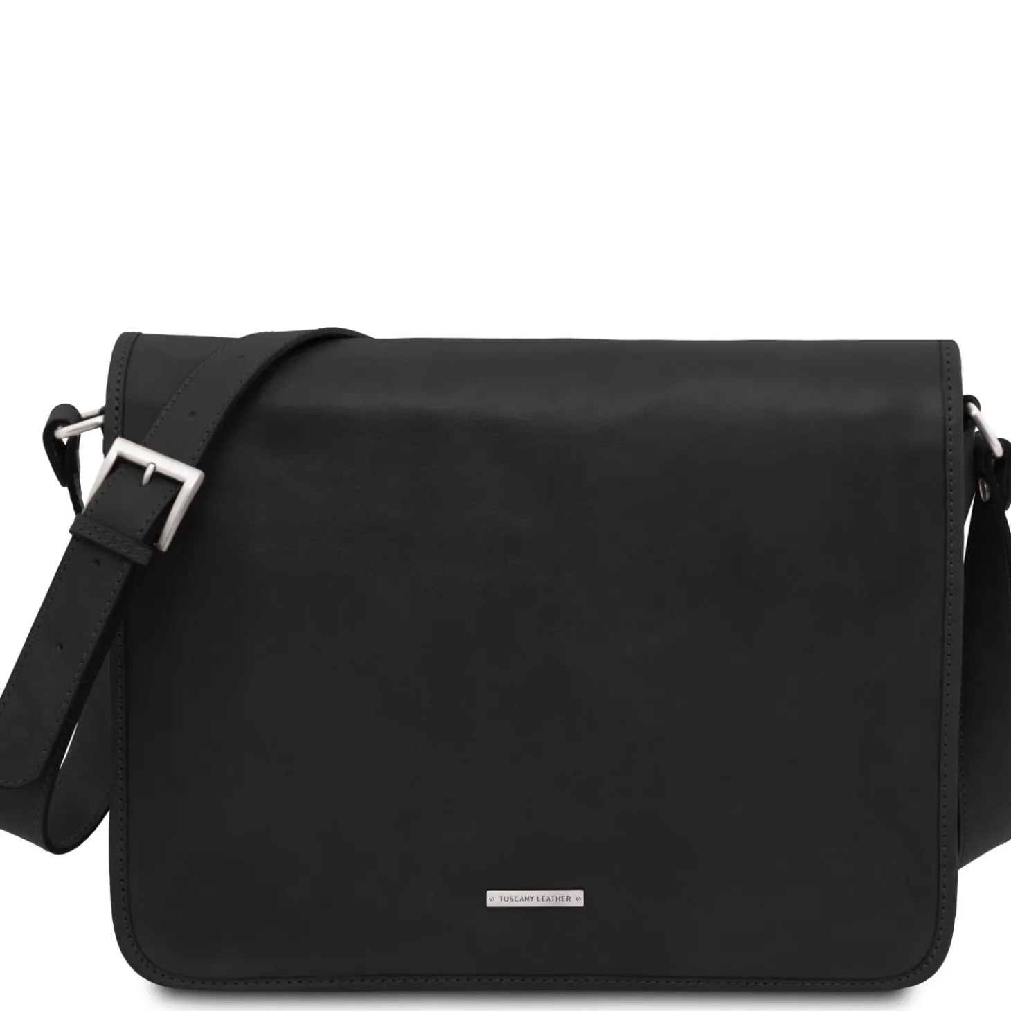 Two Compartments Leather Shoulder bag - Large Size