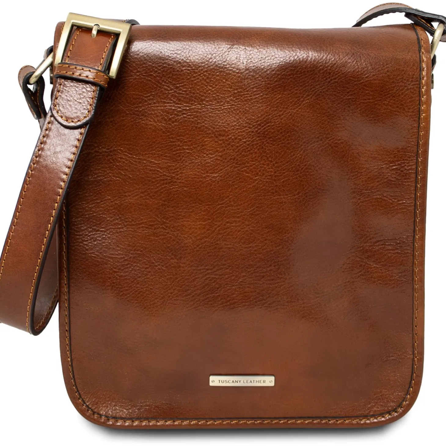 Two Compartments Leather Shoulder bag