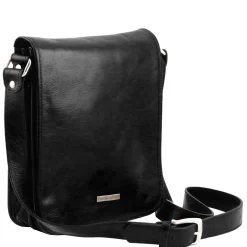 Two Compartments Leather Shoulder bag