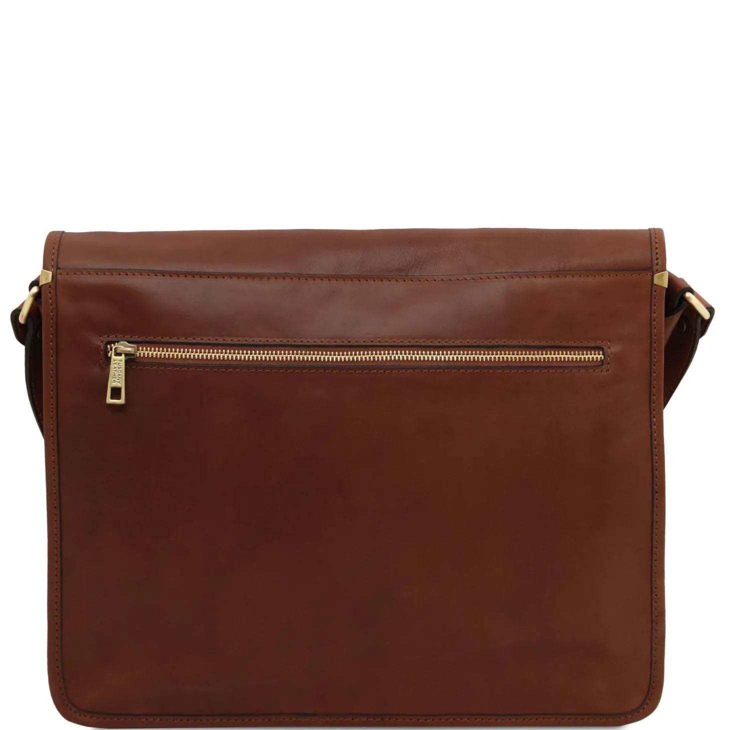 Two Compartments Leather Shoulder bag - Large Size