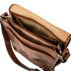 Two Compartments Leather Shoulder bag