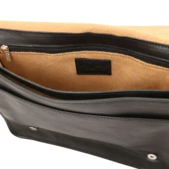 Two Compartments Leather Shoulder bag - Large Size