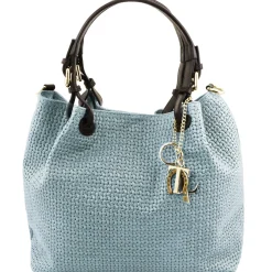 Woven Printed Leather Shopping bag