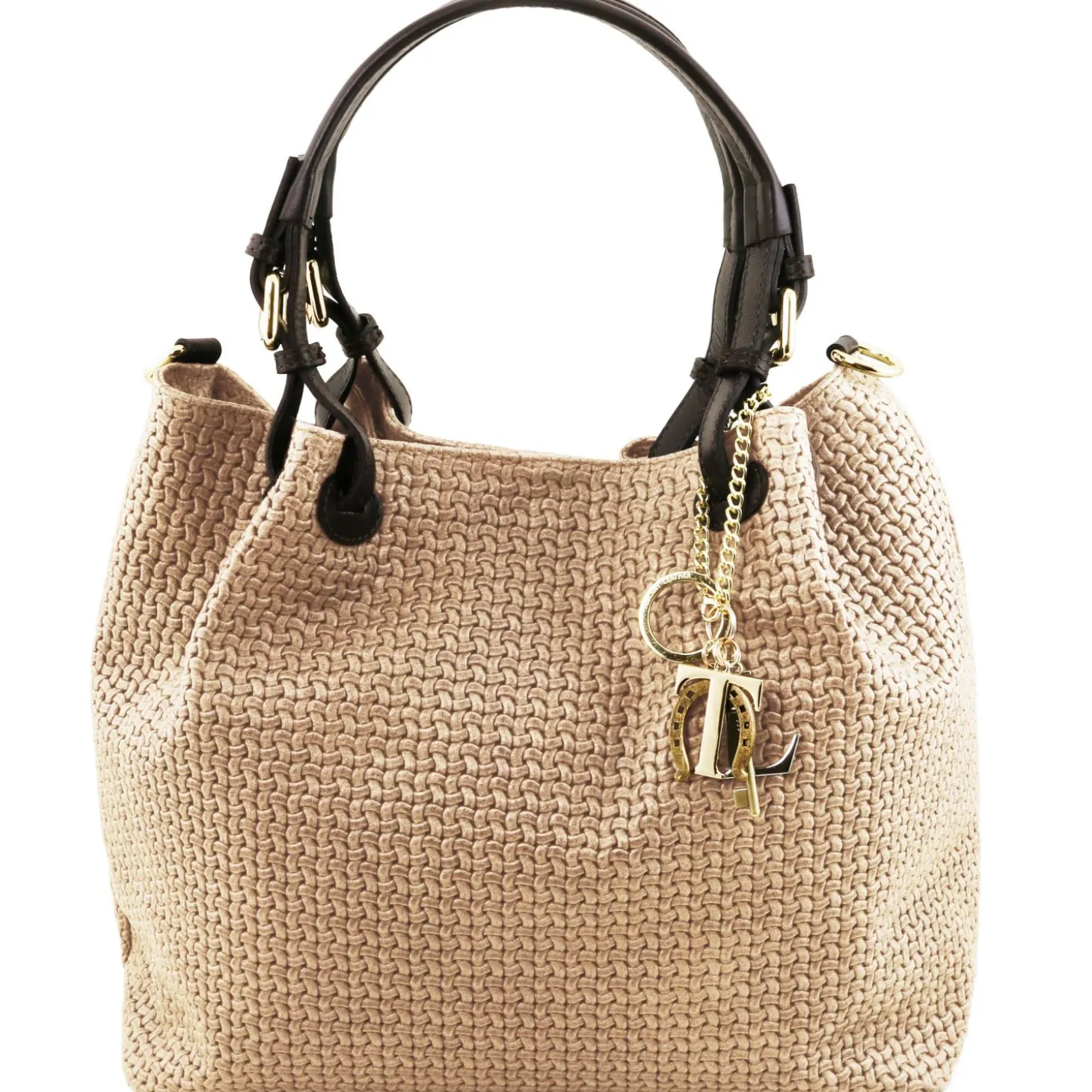Woven Printed Leather Shopping bag
