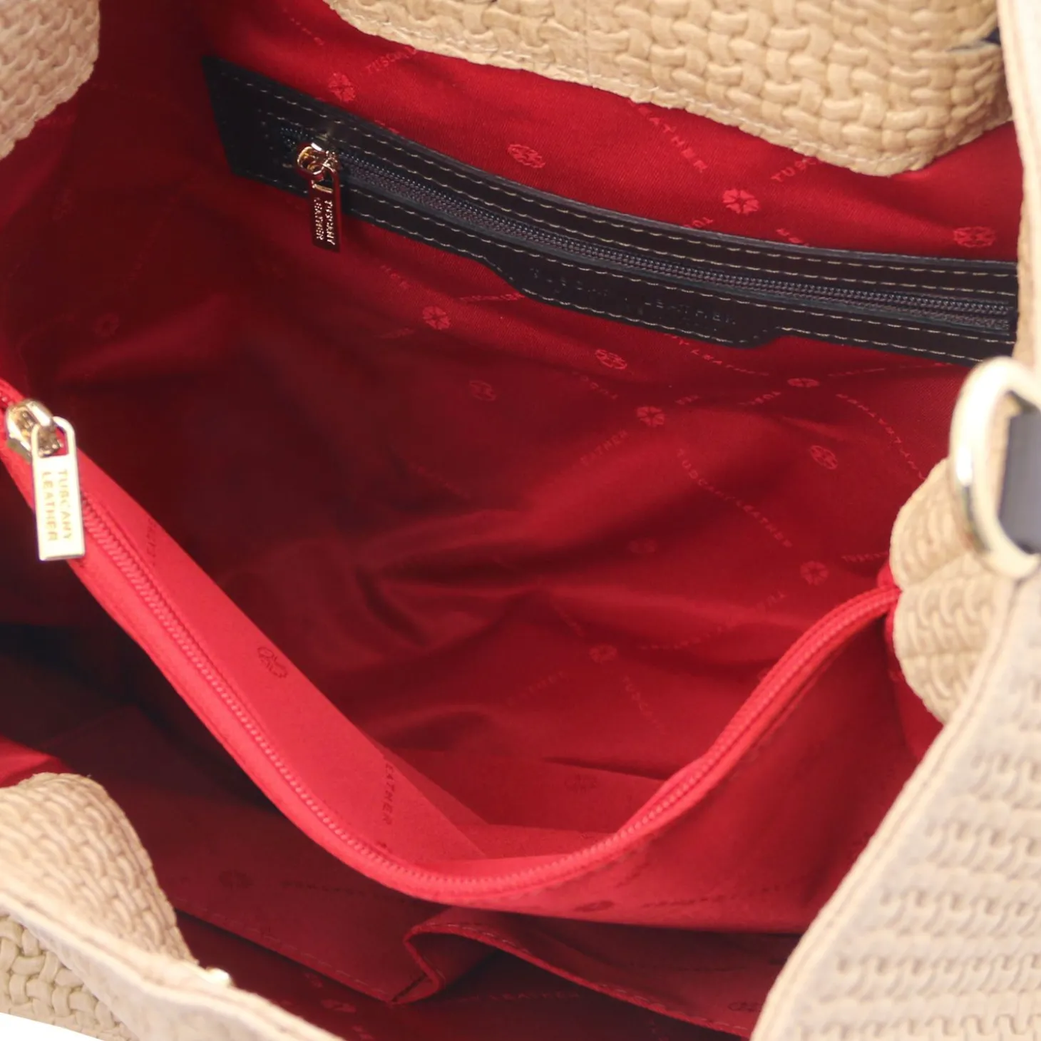 Woven Printed Leather Shopping bag