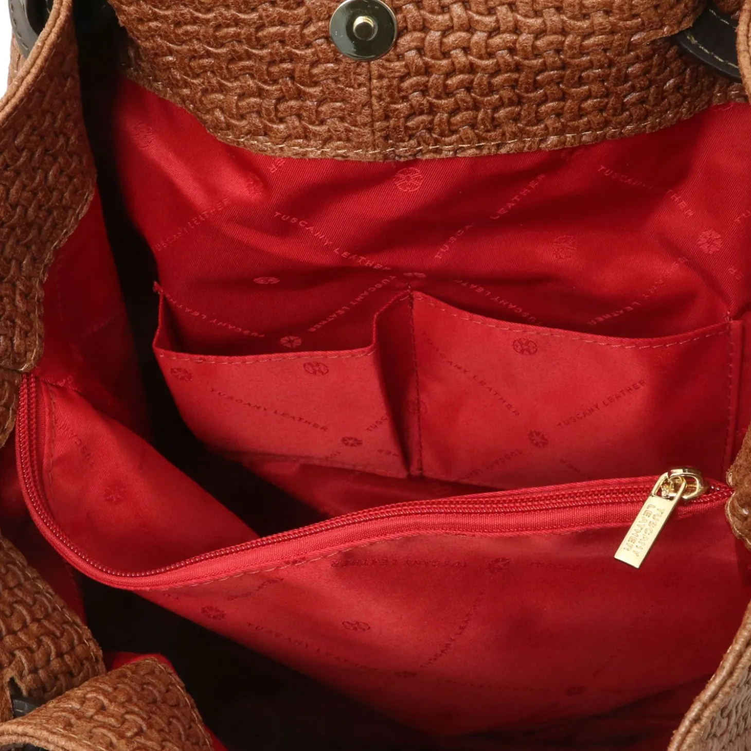 Woven Printed Leather Shopping bag