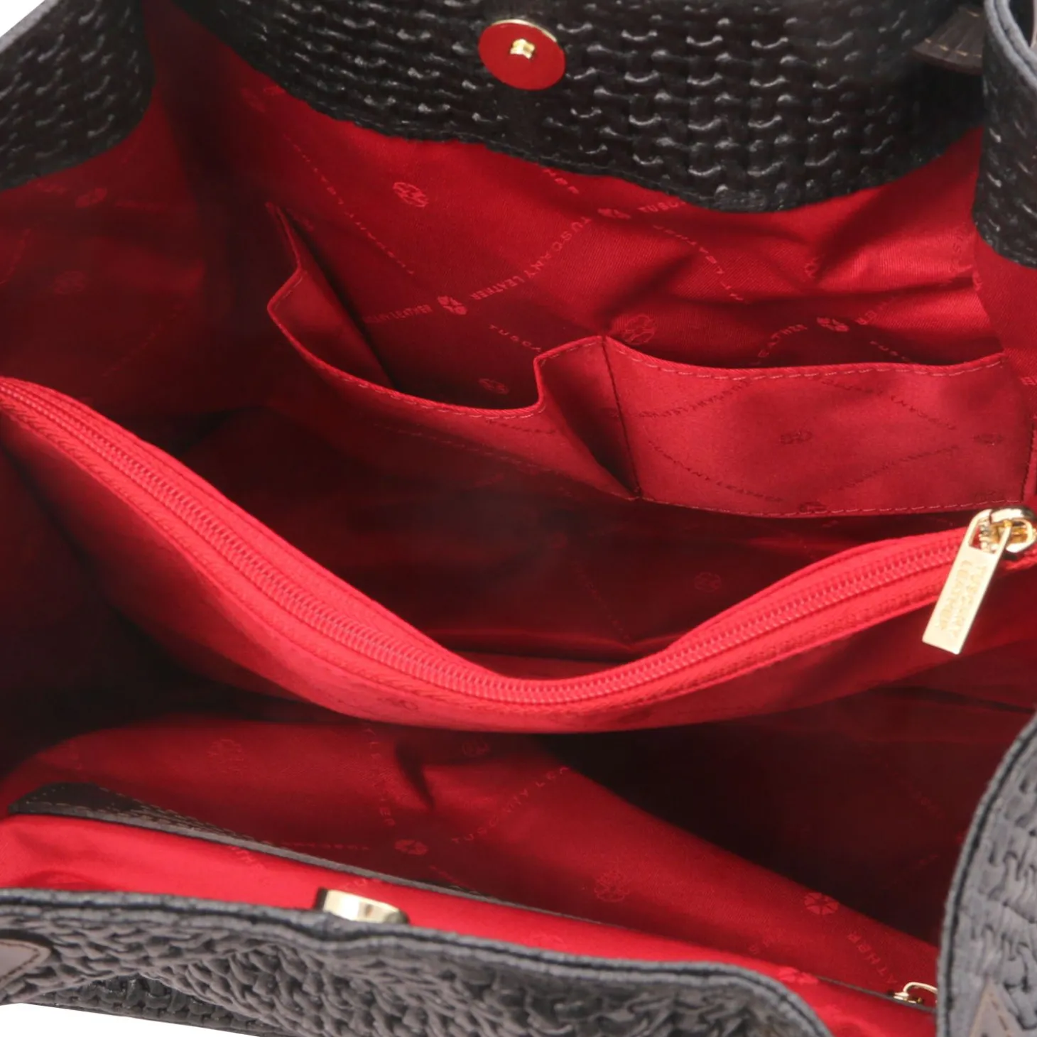 Woven Printed Leather Shopping bag